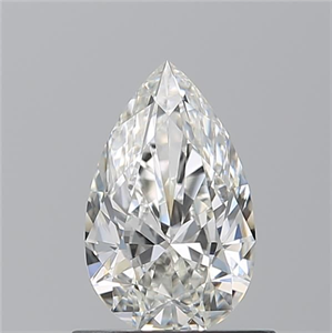 Picture of Natural Diamond 0.70 Carats, Pear with  Cut, H Color, SI1 Clarity and Certified by GIA
