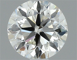 Picture of Natural Diamond 0.44 Carats, Round with Very Good Cut, H Color, VVS2 Clarity and Certified by IGI