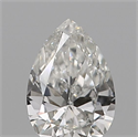 Natural Diamond 0.18 Carats, Pear with  Cut, H Color, VVS2 Clarity and Certified by GIA