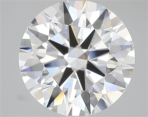 Picture of Lab Grown Diamond 4.04 Carats, Round with Ideal Cut, E Color, VVS2 Clarity and Certified by IGI