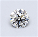 Natural Diamond 0.70 Carats, Round with Excellent Cut, I Color, SI1 Clarity and Certified by GIA