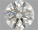 Natural Diamond 3.02 Carats, Round with Excellent Cut, K Color, SI1 Clarity and Certified by GIA