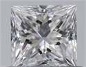 Natural Diamond 0.50 Carats, Princess with  Cut, D Color, VS2 Clarity and Certified by GIA