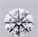 Lab Grown Diamond 1.50 Carats, Round with Ideal Cut, D Color, VS1 Clarity and Certified by IGI