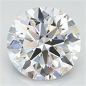 Lab Grown Diamond 3.50 Carats, Round with Ideal Cut, D Color, VVS1 Clarity and Certified by IGI