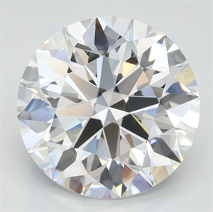 Picture of Lab Grown Diamond 3.50 Carats, Round with Ideal Cut, D Color, VVS1 Clarity and Certified by IGI