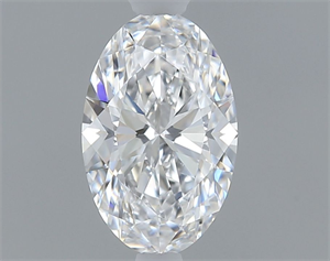 Picture of Natural Diamond 0.41 Carats, Oval with  Cut, D Color, VVS2 Clarity and Certified by GIA