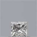 Natural Diamond 0.23 Carats, Princess with  Cut, F Color, VVS1 Clarity and Certified by GIA