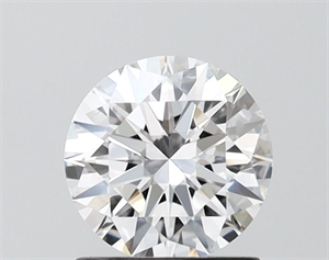 Picture of Lab Grown Diamond 1.04 Carats, Round with Excellent Cut, D Color, VVS1 Clarity and Certified by IGI