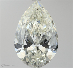 Picture of Natural Diamond 5.01 Carats, Pear with  Cut, K Color, VS1 Clarity and Certified by GIA
