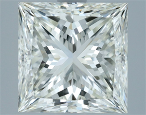 Picture of Natural Diamond 3.01 Carats, Princess with  Cut, I Color, VVS2 Clarity and Certified by IGI