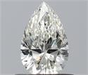 Natural Diamond 0.50 Carats, Pear with  Cut, I Color, VVS1 Clarity and Certified by IGI