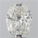 Natural Diamond 3.50 Carats, Oval with  Cut, I Color, SI2 Clarity and Certified by GIA