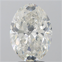 Natural Diamond 3.50 Carats, Oval with  Cut, I Color, SI2 Clarity and Certified by GIA