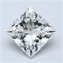 Natural Diamond 5.03 Carats, Princess with  Cut, H Color, VS2 Clarity and Certified by GIA