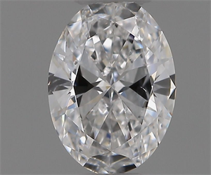 Foto Diamante Natural 0.50 quilates, Ovalado , Color D, claridad SI1 y certificado GIA de