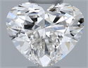 Natural Diamond 0.30 Carats, Heart with  Cut, H Color, VVS2 Clarity and Certified by GIA