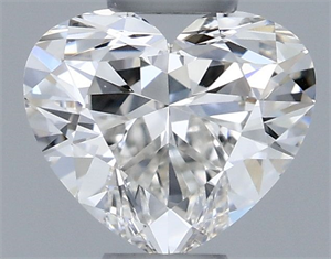 Picture of Natural Diamond 0.30 Carats, Heart with  Cut, H Color, VVS2 Clarity and Certified by GIA