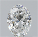 Natural Diamond 0.80 Carats, Oval with  Cut, F Color, VS1 Clarity and Certified by GIA