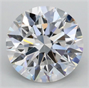 Lab Grown Diamond 2.05 Carats, Round with Ideal Cut, D Color, VVS2 Clarity and Certified by IGI