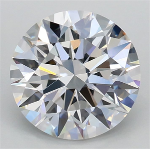 Picture of Lab Grown Diamond 2.05 Carats, Round with Ideal Cut, D Color, VVS2 Clarity and Certified by IGI