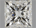 Natural Diamond 1.01 Carats, Princess with  Cut, J Color, VS1 Clarity and Certified by GIA