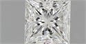 Natural Diamond 0.71 Carats, Princess with  Cut, G Color, VS1 Clarity and Certified by IGI