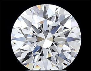 Picture of Lab Grown Diamond 2.03 Carats, Round with Excellent Cut, D Color, VS1 Clarity and Certified by IGI
