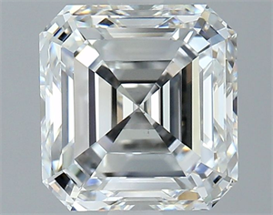 Picture of Natural Diamond 2.50 Carats, Asscher with  Cut, F Color, VS2 Clarity and Certified by GIA