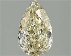 Picture of Lab Grown Diamond 2.10 Carats, Pear with  Cut, Fancy Yellow Color, VVS2 Clarity and Certified by IGI