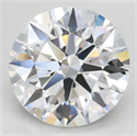 Lab Grown Diamond 5.07 Carats, Round with Excellent Cut, D Color, VVS2 Clarity and Certified by GIA