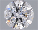 Lab Grown Diamond 1.23 Carats, Round with Ideal Cut, D Color, VS1 Clarity and Certified by IGI