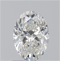 Natural Diamond 1.01 Carats, Oval with  Cut, H Color, SI2 Clarity and Certified by GIA