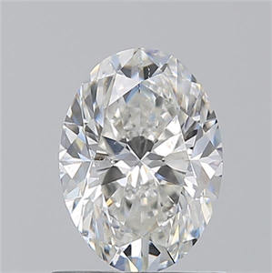 Picture of Natural Diamond 1.01 Carats, Oval with  Cut, H Color, SI2 Clarity and Certified by GIA