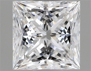 Foto Diamante Natural 0.68 quilates, Princesa , Color F, claridad SI1 y certificado GIA de