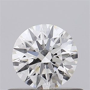 Picture of Natural Diamond 0.42 Carats, Round with Excellent Cut, H Color, SI1 Clarity and Certified by GIA