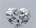 Natural Diamond 0.34 Carats, Heart with  Cut, E Color, VVS2 Clarity and Certified by GIA