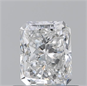 Natural Diamond 0.70 Carats, Radiant with  Cut, E Color, VS2 Clarity and Certified by GIA