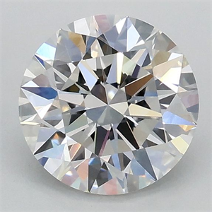 Picture of Lab Grown Diamond 1.02 Carats, Round with Ideal Cut, D Color, VVS2 Clarity and Certified by IGI