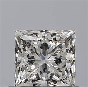 Picture of Natural Diamond 0.53 Carats, Princess with  Cut, G Color, VVS1 Clarity and Certified by GIA