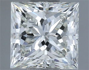 Picture of Natural Diamond 0.91 Carats, Princess with  Cut, H Color, VVS1 Clarity and Certified by IGI