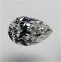 Natural Diamond 0.19 Carats, Pear with  Cut, E Color, SI1 Clarity and Certified by GIA