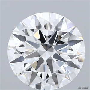 Picture of Lab Grown Diamond 3.54 Carats, Round with Ideal Cut, F Color, VVS2 Clarity and Certified by IGI