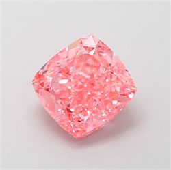 Picture of Lab Grown Diamond 2.07 Carats, CUSHION MODIFIED with  Cut, Fancy Vivid Pink Color, VVS2 Clarity and Certified by IGI