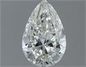 Natural Diamond 1.00 Carats, Pear with  Cut, H Color, VS2 Clarity and Certified by IGI