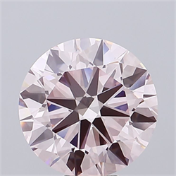 Picture of Lab Grown Diamond 12.02 Carats, Round with Excellent Cut, Fancy Pink Color, VS1 Clarity and Certified by IGI
