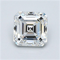 Natural Diamond 1.03 Carats, Asscher with  Cut, F Color, VS1 Clarity and Certified by GIA