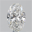 Natural Diamond 0.90 Carats, Oval with  Cut, E Color, SI1 Clarity and Certified by GIA