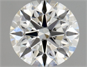 Natural Diamond 0.43 Carats, Round with Excellent Cut, H Color, IF Clarity and Certified by GIA