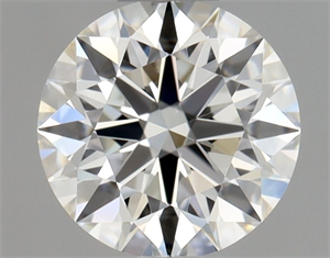 Picture of Natural Diamond 0.43 Carats, Round with Excellent Cut, H Color, IF Clarity and Certified by GIA